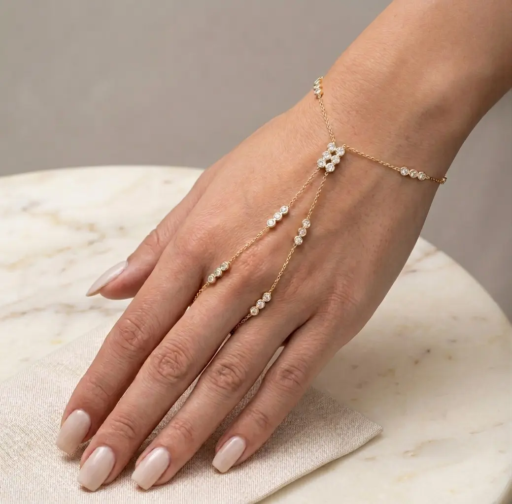 Layered Handchain ( Gold )