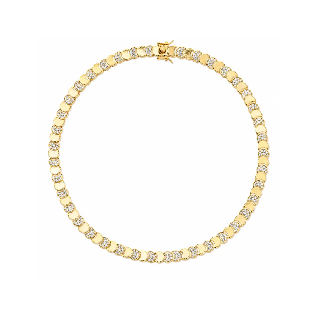 Crescent Glow Choker ( Gold )