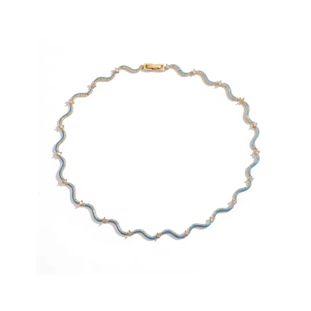 Blue Waves Choker