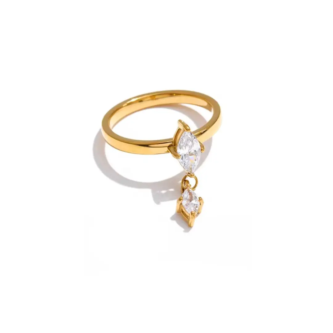 Marquise Drop Ring