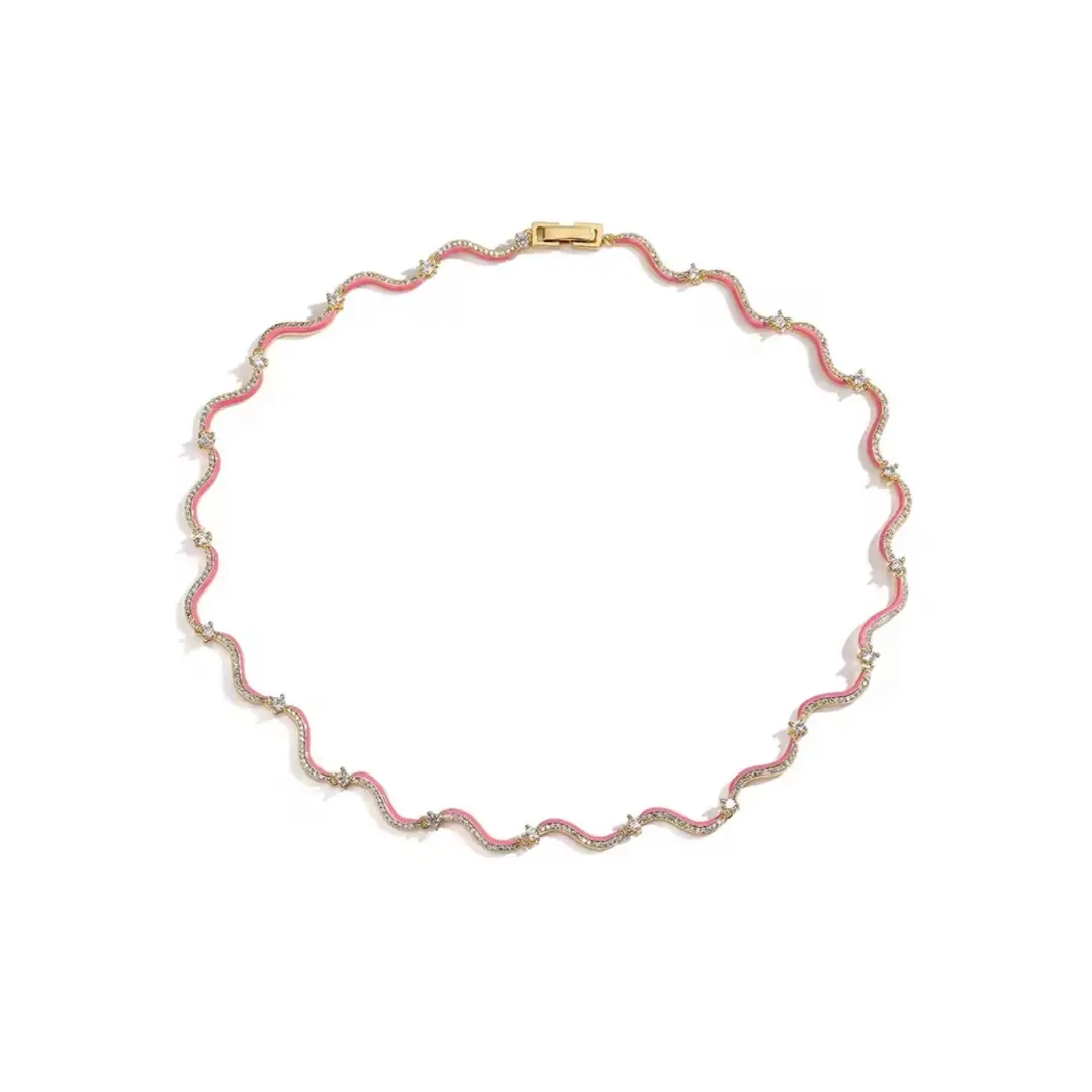 Pink Waves Choker
