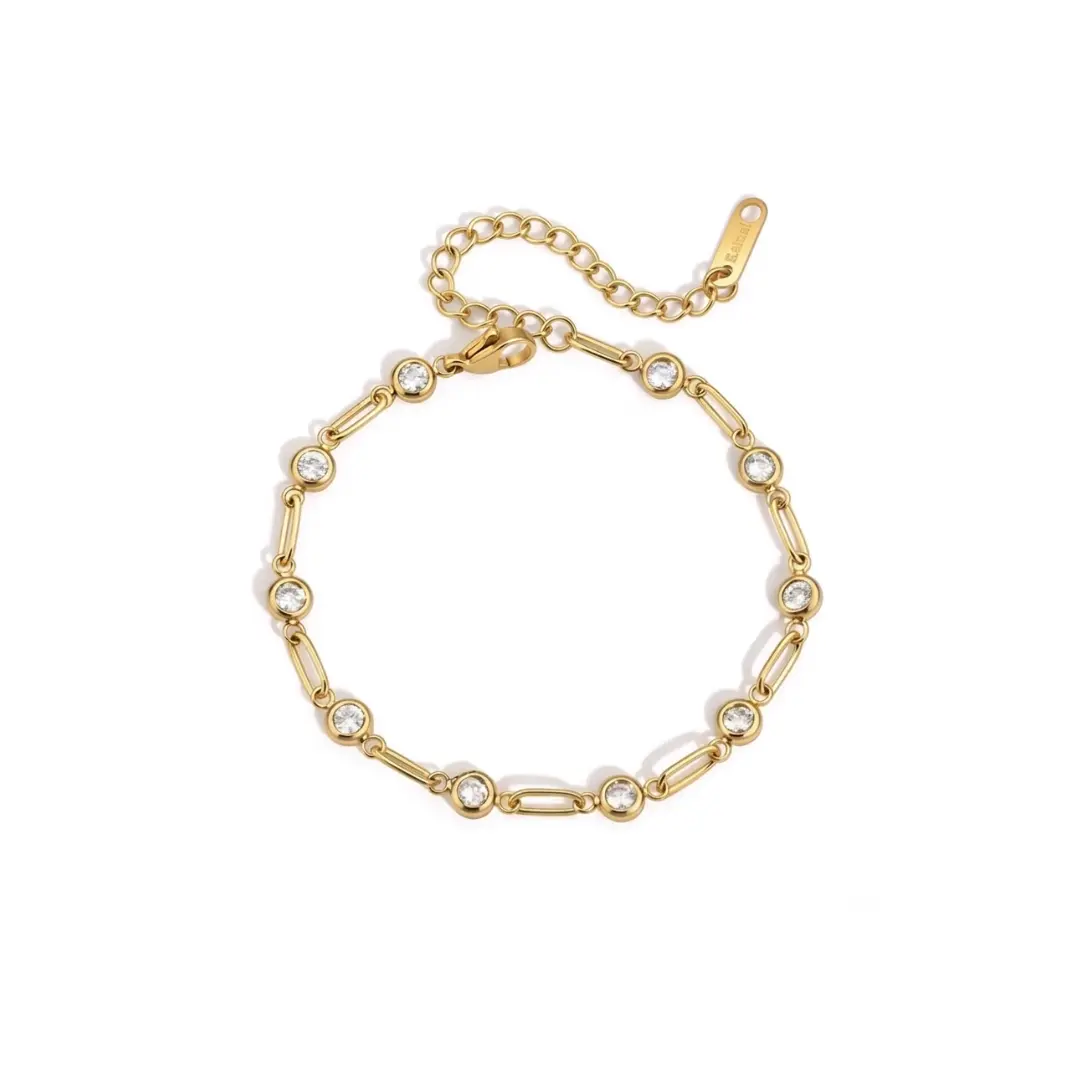 Crystal Disc Bracelet